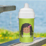 Just Like Me Green Custom Sippy Cups