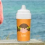Just Like Me Orange Girl Sippy Cups