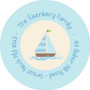 Childrens Address Labels My Blue Sailboat