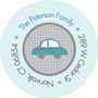 Baby Address Labels Cars Driving By The City