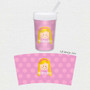 Just Like Me Girl Lavender Toddler Cup