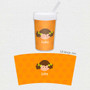 Just Like Me Girl Orange Toddler Cup