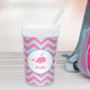 Sweet Pink Whale Personalized Kids Cups