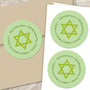Stars of david blue label