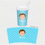 Just Like Me Boy Light Blue Toddler Cup
