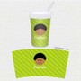 Just Like Me Boy Green Toddler Cup