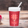 Lovely Heart Flower Personalized Kids Cups