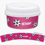 Soccer Fan Purple Snackbowls For Toddlers