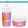 Basketball Fan Girl Circles Snack Bowl