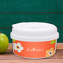 Preppy Flowers Orange Customized Snack Bowl