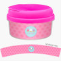 Sweet Cupcakes Snack Bowls With Lids