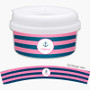 Let's Sail Pink Toddler Snackbowls