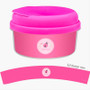 Sweet Pink Lady Bug Toddler Snack Bowl