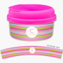 Bold Stripes And Initial Custom Snack Bowl