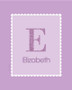A Shiny Purple Letter Kids Wall Art