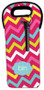 Simply Pink Chevrons Wine Tote