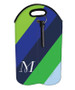 Simply My Initial (Blue) Wine Tote