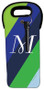 Simply My Initial (Blue) Wine Tote