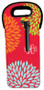 Pom Pom Flowers Red Wine Tote