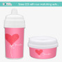 Heart Personalized Sippy Cups for Toddlers
