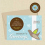Shown with light kraft envelope and matching return address label