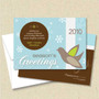 Front and back (optional) with white envelope