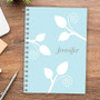 Leaves and Swirls Orange Journal