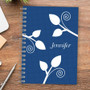 Leaves and Swirls Orange Journal