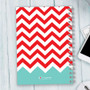 Chevron and Initials Writing Journal