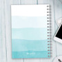 Watercolor waves journal