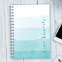 Watercolor waves journal