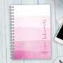 Watercolor waves journal