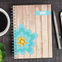 Rustic flower journal