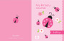 Sweet Pink Lady Bug Personalized Primary Journal