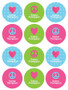 Love & Peace Waterproof Labels for Kids (Set of 48)