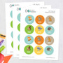 Cute Forest Animals Waterproof Labels for Kids (Set of 48)