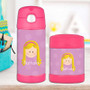 Lavender Just Like Me Personalized Thermos For Kids