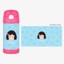 Light Blue Just Like Me Personalized Thermos For Kids