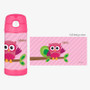 Pink Owl Personalized Thermos For Kids