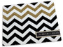 Black Chevron with Gold Foil Cutting Board