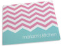 Aqua Bar with Chevrons Cutting Board