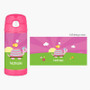 Turtle And Happy Bird Personalized Thermos For Kids