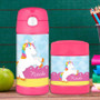 Rainbow Pony Personalized Thermos For Kids