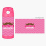 Little Miss Mustache Thermos Bottle