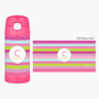 Pastel Stripes Thermos Bottle