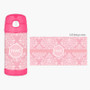 Pink Sweet Damask Thermos Bottle