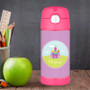 Pretty Heart Castle Personalized Thermos For Kids