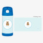 Cute Blue Teddy Bear Thermos Bottle