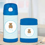 Cute Blue Teddy Bear Thermos Bottle