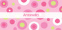 Circles and Circles Pink Thermos Bottle